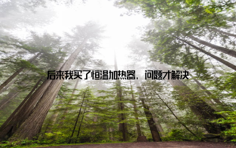 后来我买了恒温加热器, 问题才解决