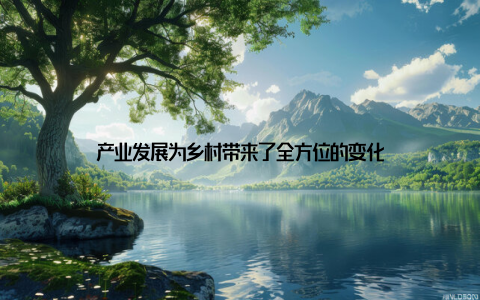 产业发展为乡村带来了全方位的变化