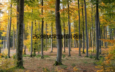 26岁的大学生村官小张说