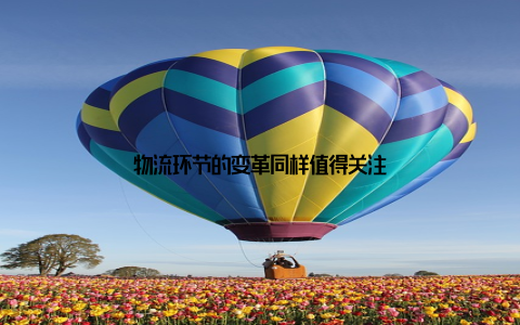 物流环节的变革同样值得关注