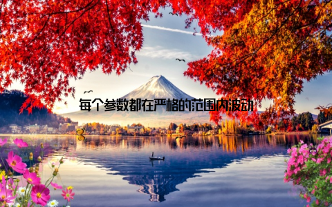 每个参数都在严格的范围内波动