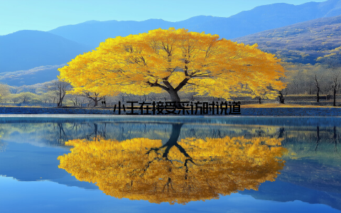 ”小王在接受采访时说道