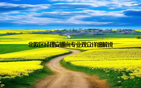 北欧区经理安娜向专业观众详细解说