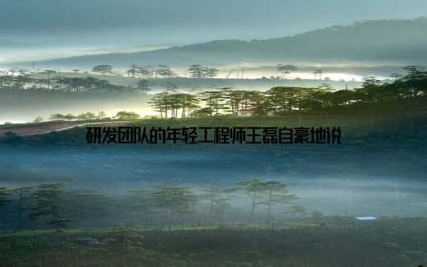 研发团队的年轻工程师王磊自豪地说