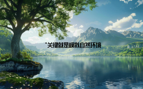 “关键就是模拟自然环境