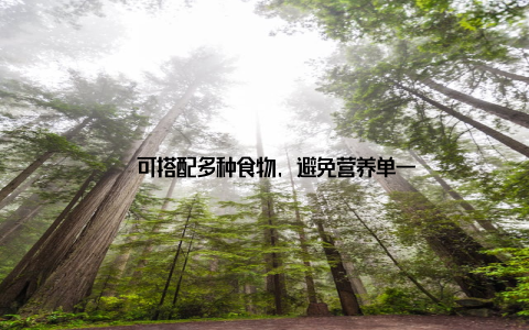 – 可搭配多种食物, 避免营养单一