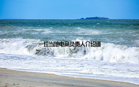 一位当地电商负责人介绍道