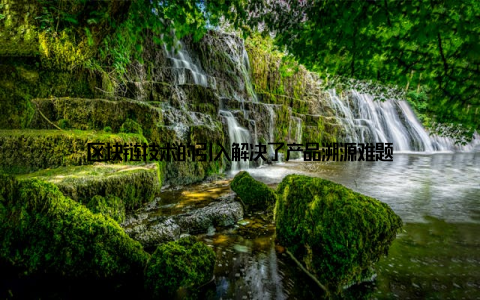 区块链技术的引入解决了产品溯源难题