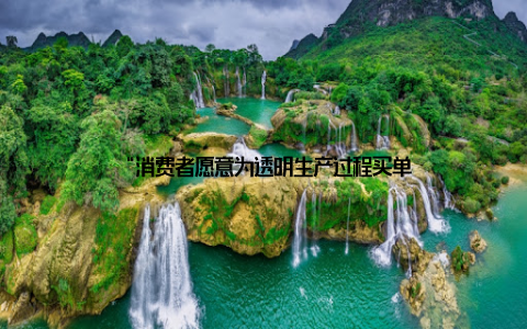 “消费者愿意为透明生产过程买单