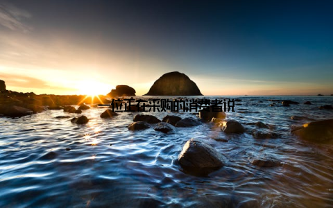 一位正在采购的消费者说