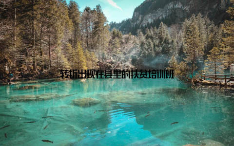 转折出现在县里的扶贫培训班