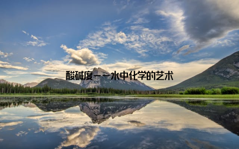 酸碱度——水中化学的艺术